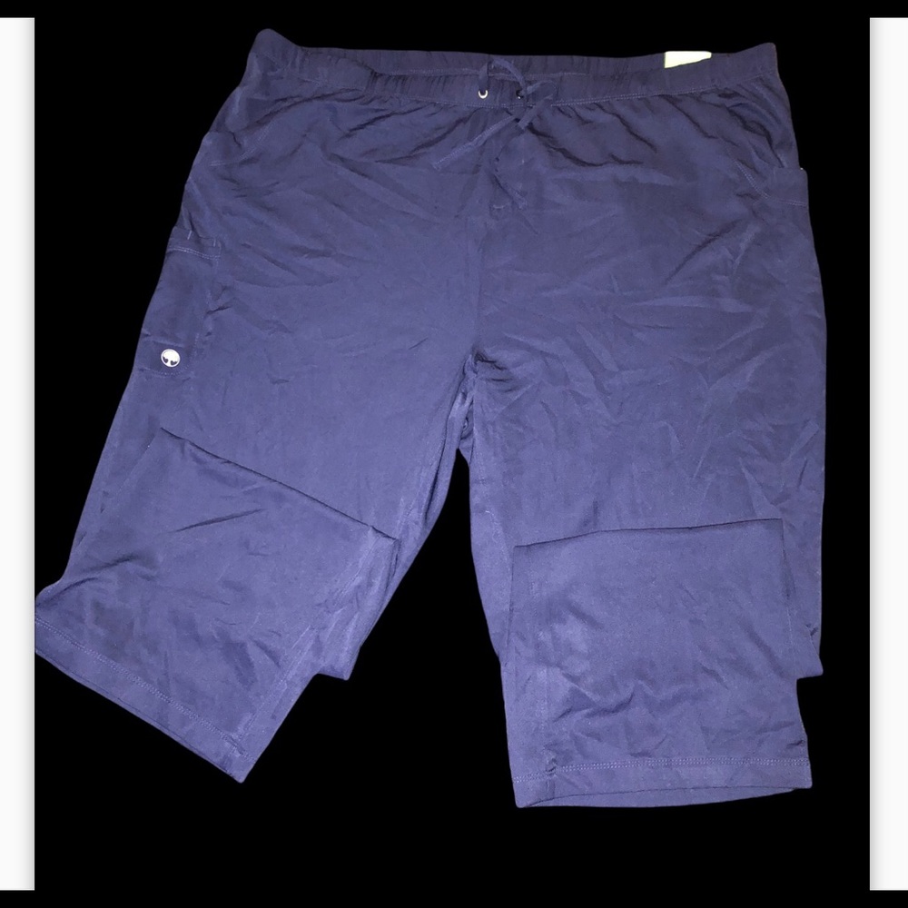 4XL woman’s navy blue stretchy scrub pants